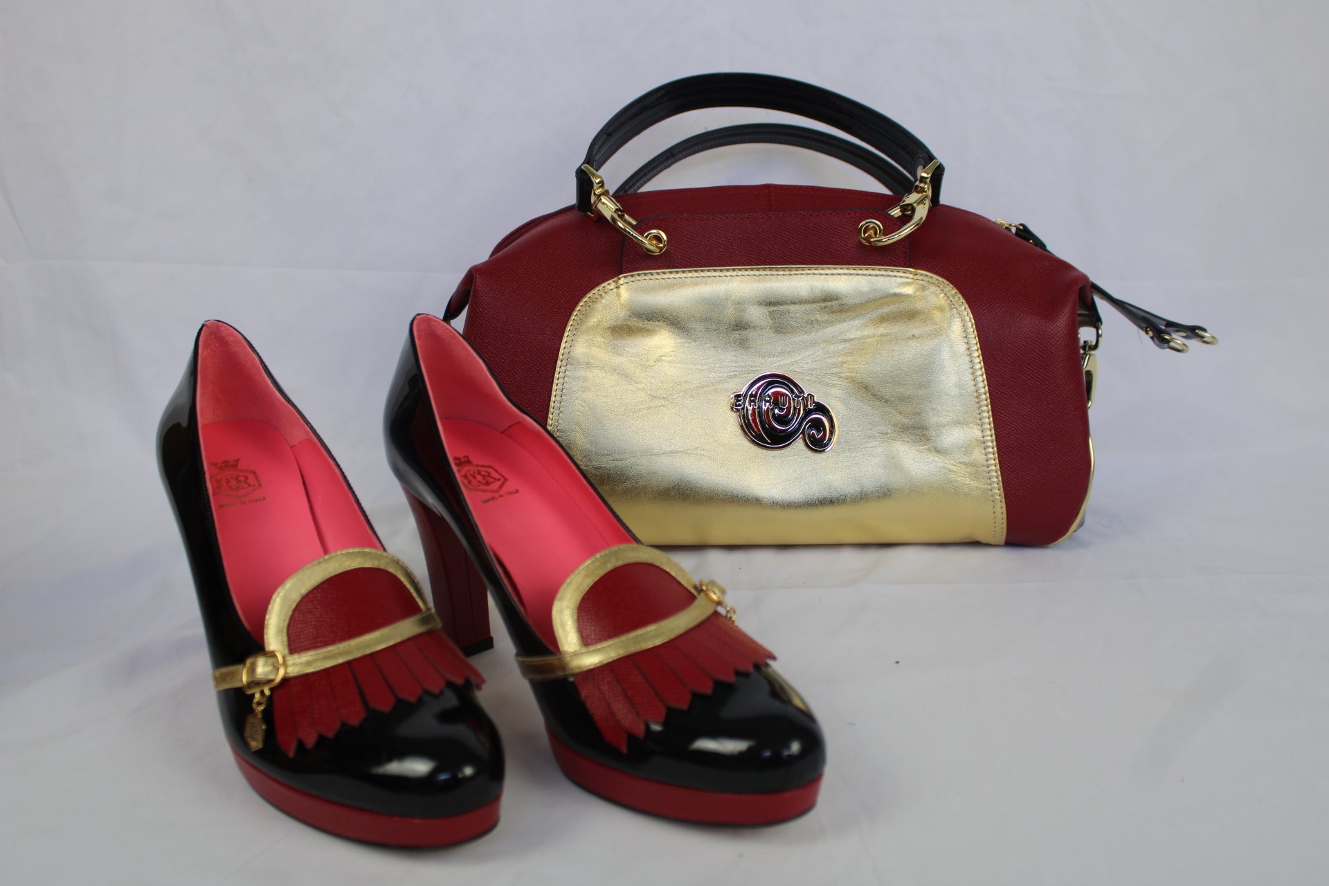Sneakers  Womens Red sneakers and bag set with matching purse