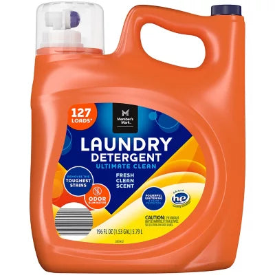 Member's Mark Liquid Laundry Detergent, Ultimate Clean Fresh Scent (196 fl. oz., 127 loads)