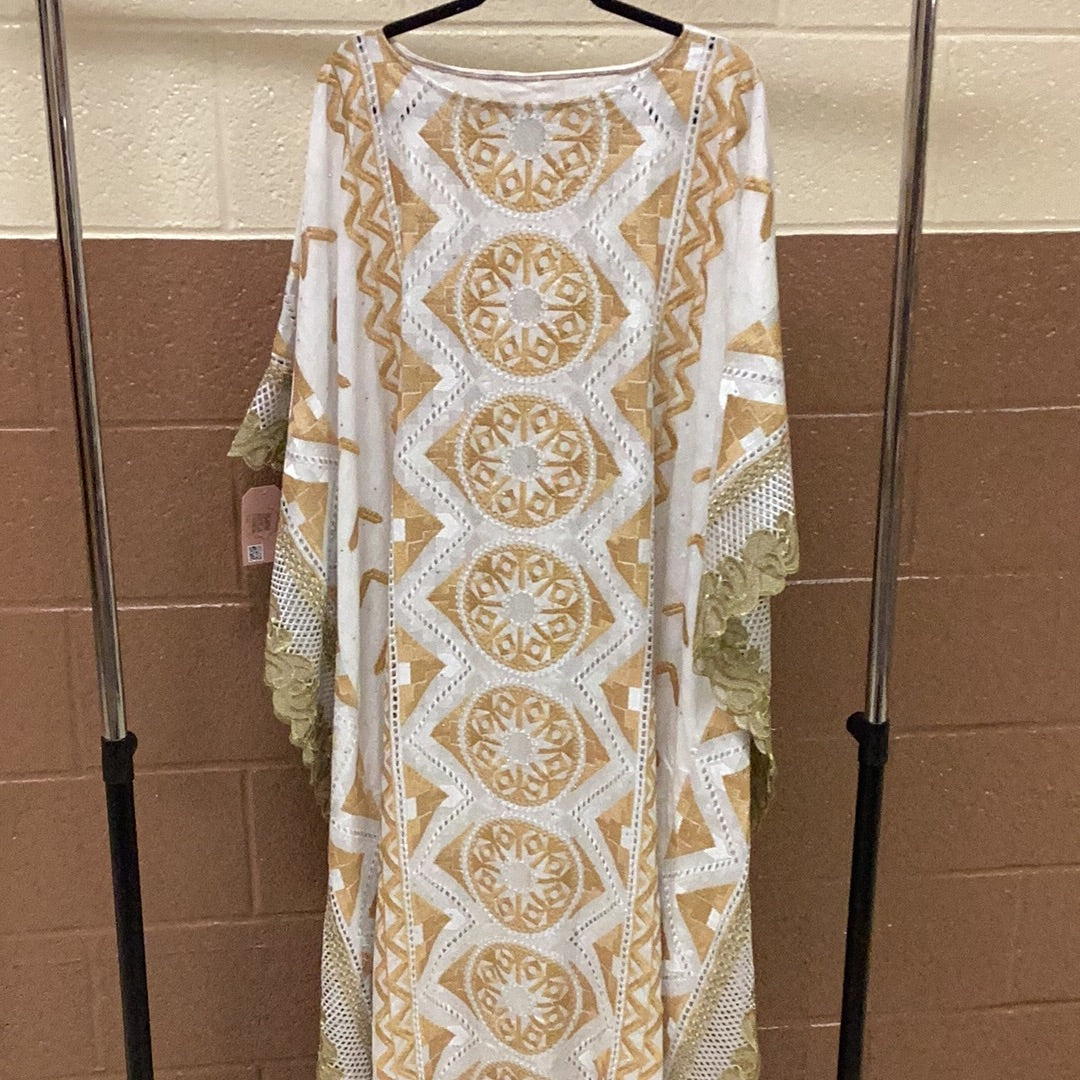 White & gold Bou-bou gown