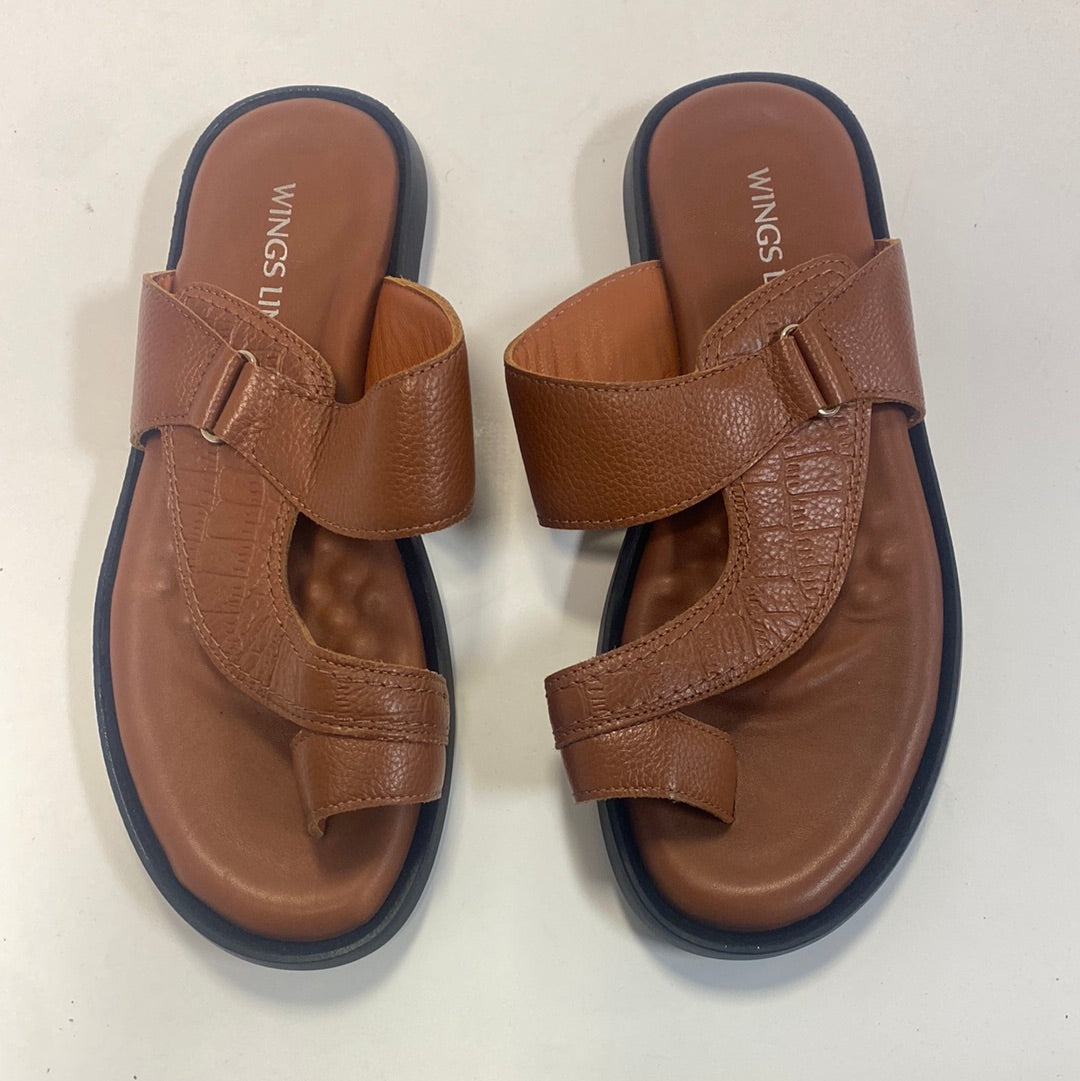 Wings line sandals brown