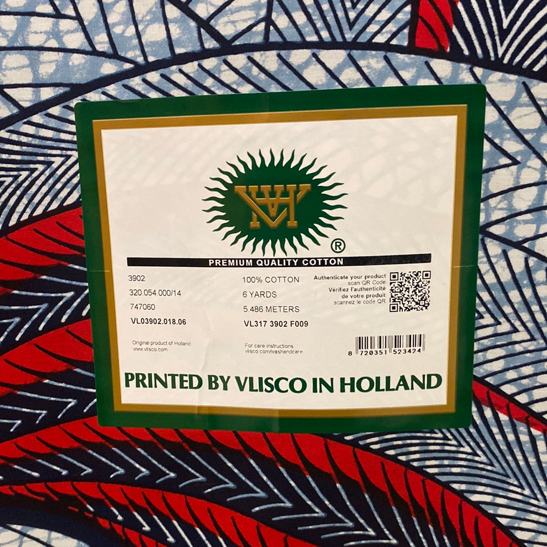 Vlisco Super wax fabric VL03902.018.06