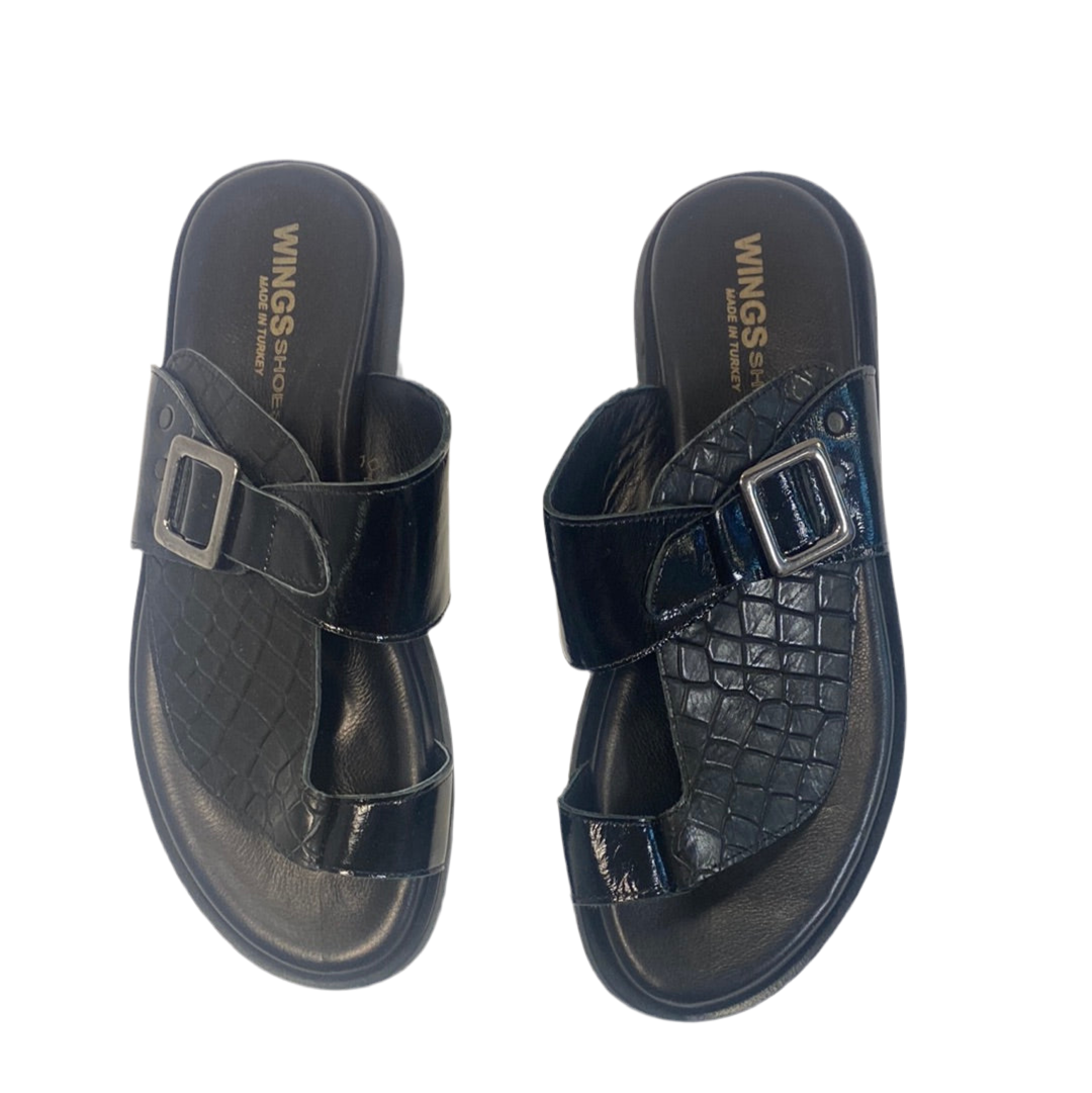 Wings sandals black