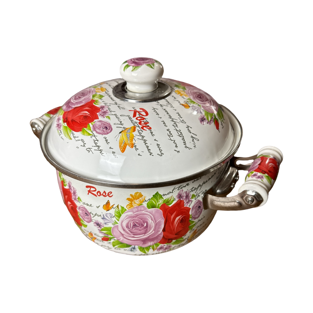 floral cookware 5pcs and set