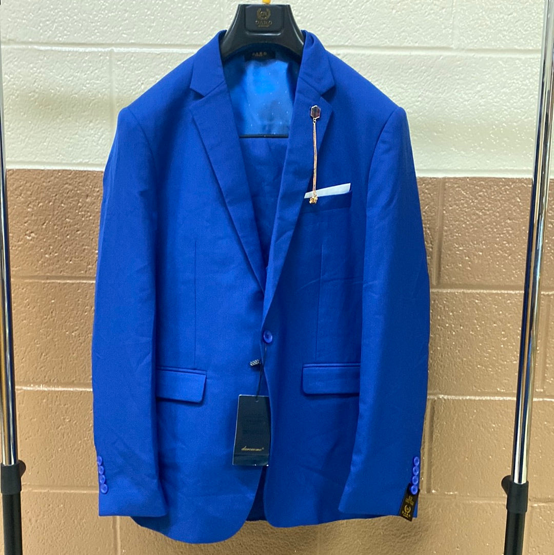 Blue 3P Notch lapel suit