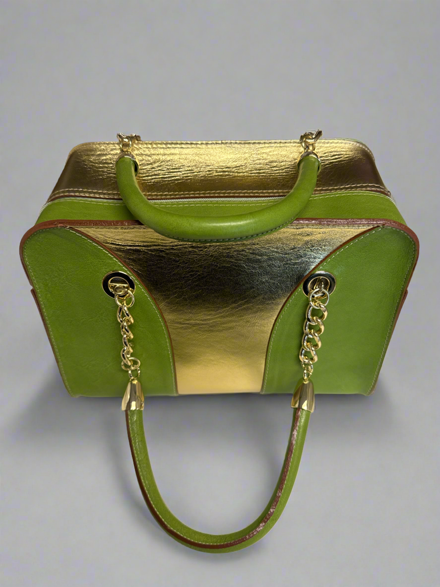 Earth green cerruti purse & heels (38)