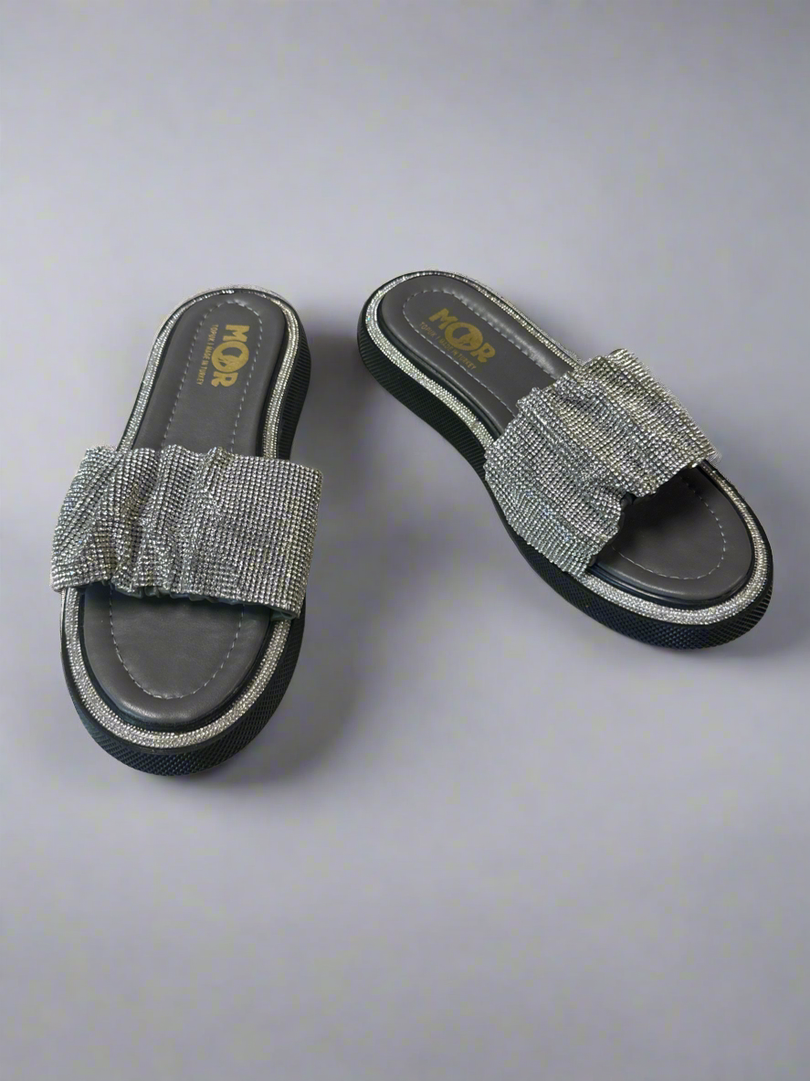 Elastic sparkle slides