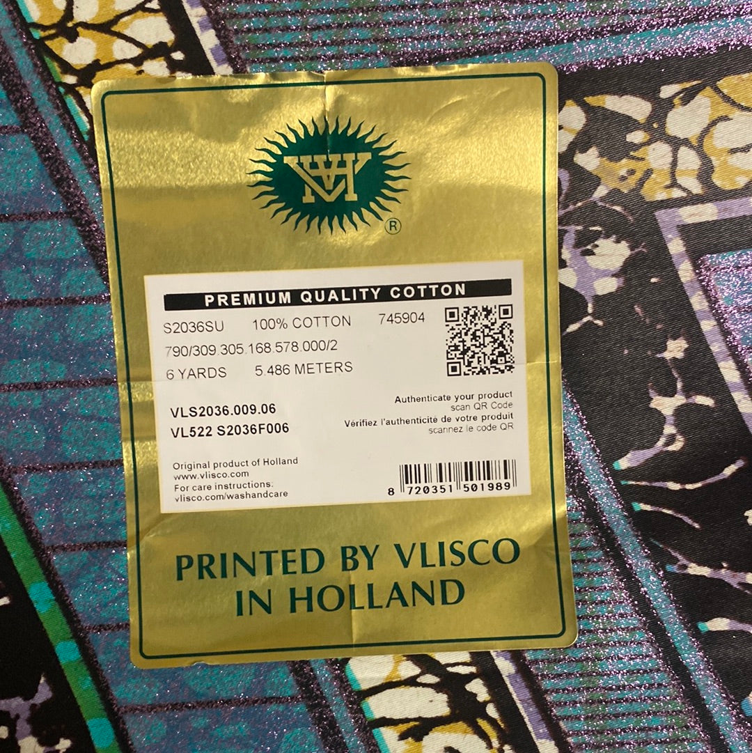 Vlisco Grand Super wax fabric VLS2036.009.06