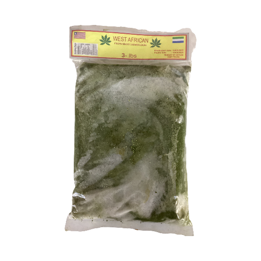 West African frozen minced Cassava leaves 3lb of