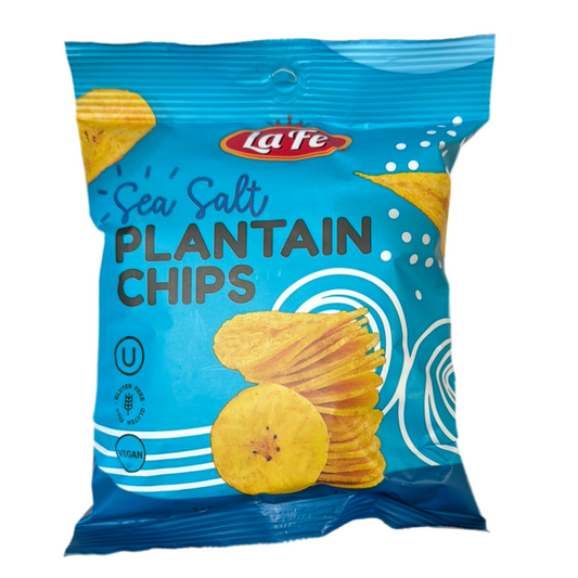 Sea salt, plantain chips ￼