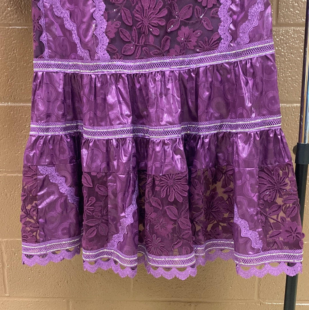 Purple 64in dress