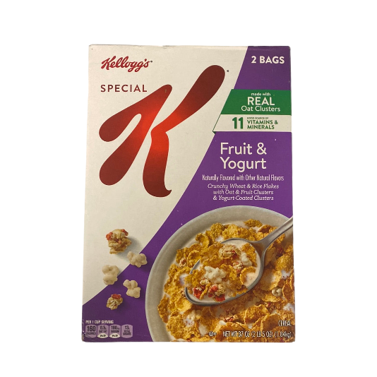 kellogg's fruit and yogurt 2bags 37oz