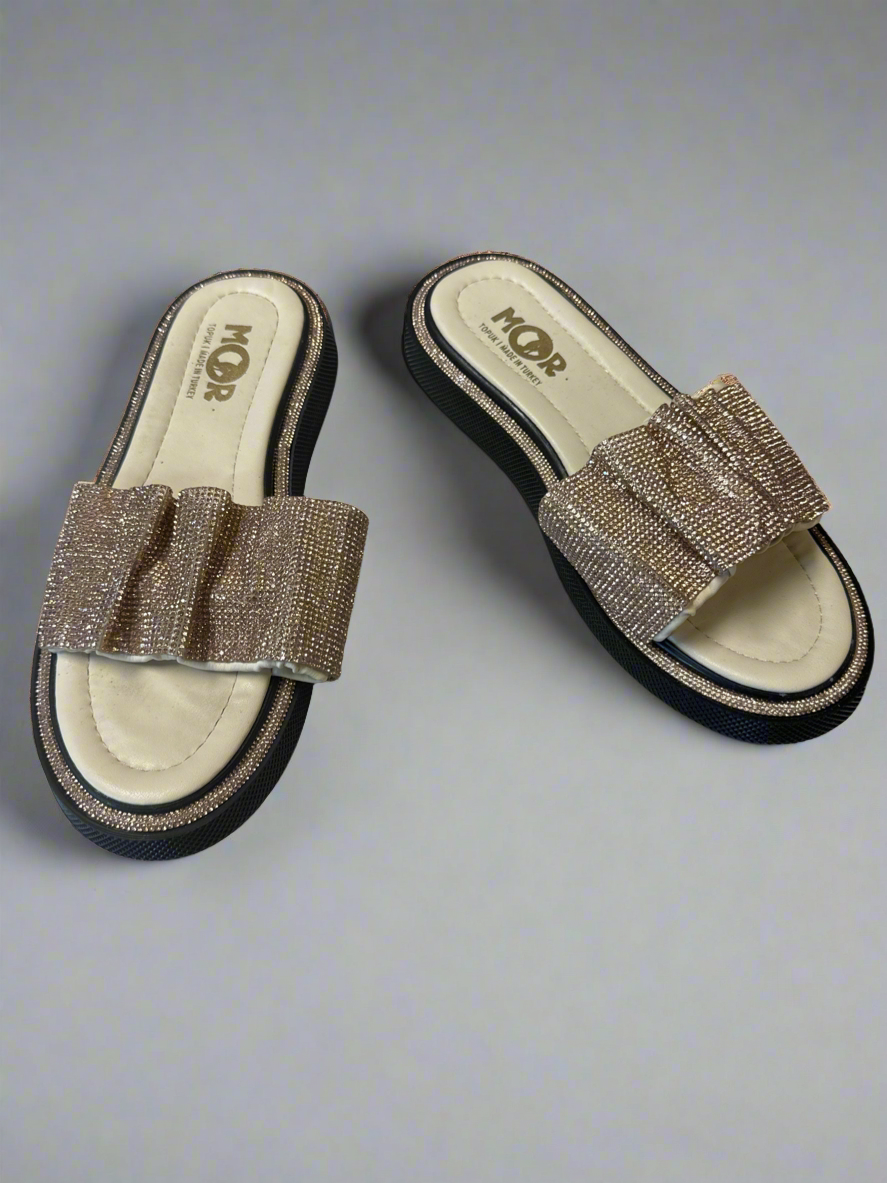 Elastic sparkle slides