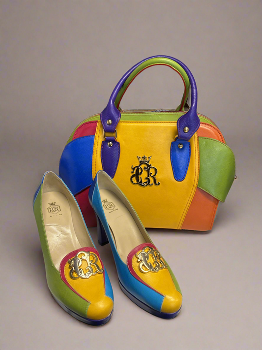 Rainbow road cerruti purse & heels (42) cerruti