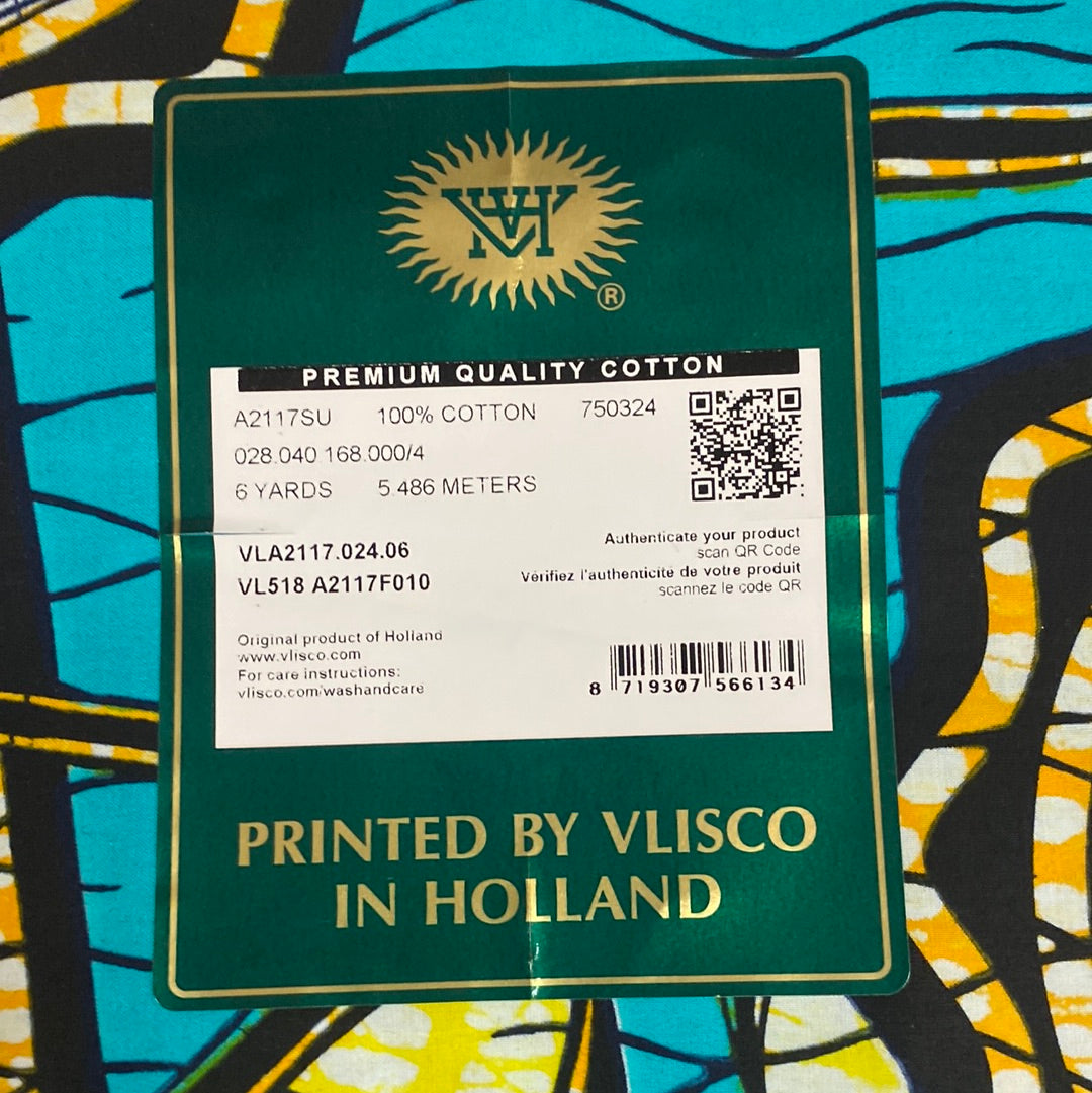 Vlisco Super wax fabric VLS3947.008.06