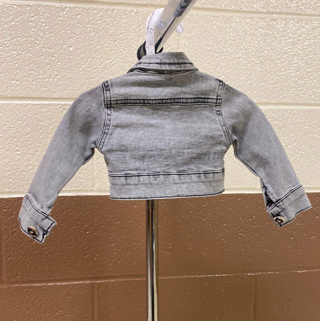 Kids dress & jean jacket with belt