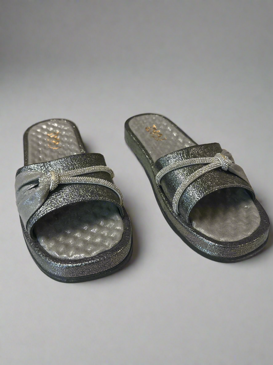 Shimmering ark sandals