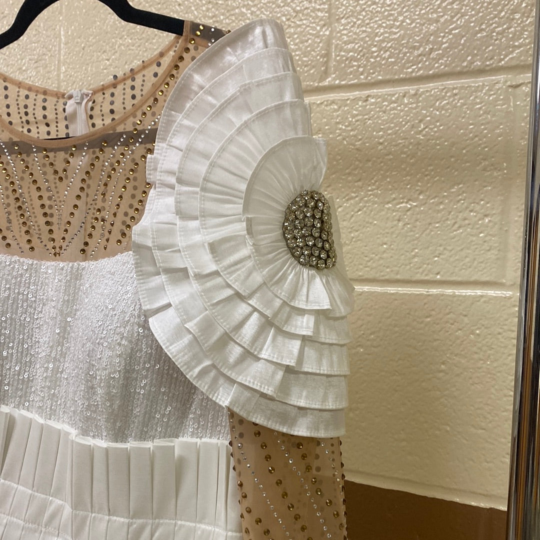 White flower dress