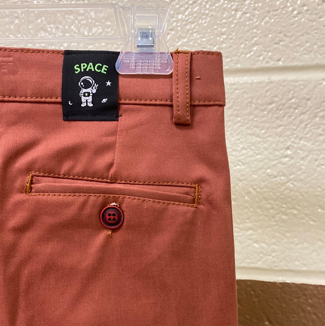 Orange spaceman adjustable jeans