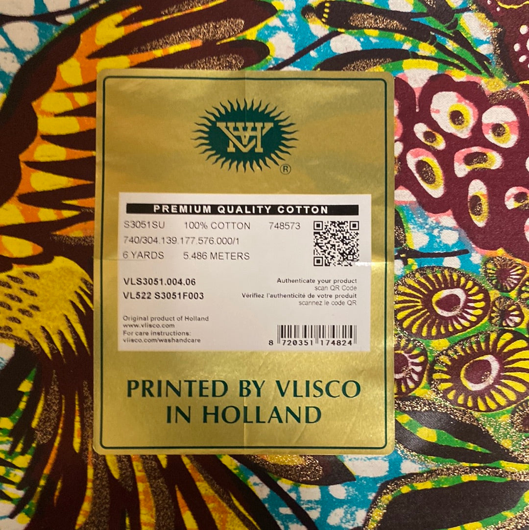 Vlisco Grand Super wax fabric VLS3051.004.06