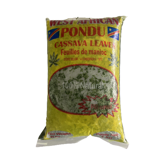 West African PONDU Cassava leaves Cameroon 1kg