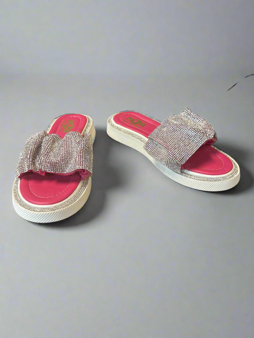 Elastic sparkle slides