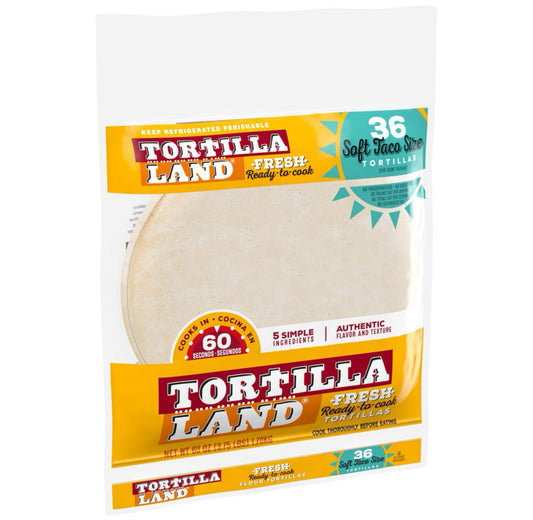 Tortilla Land (36 fresh ready to cook tortillas)￼