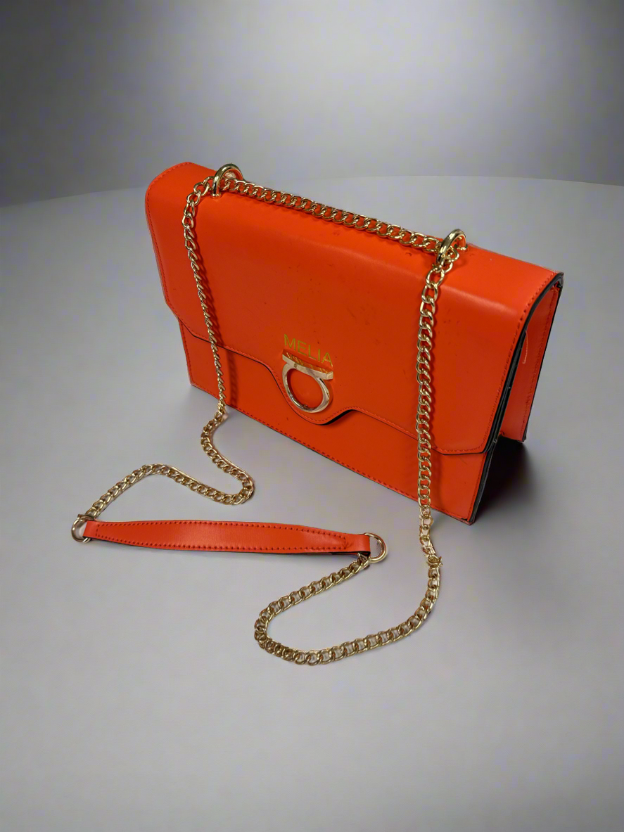 Sunset orange Bag & Heels (38)