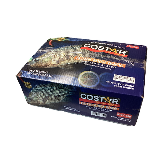 Tilapia box 10 lbs  550 - 750 g