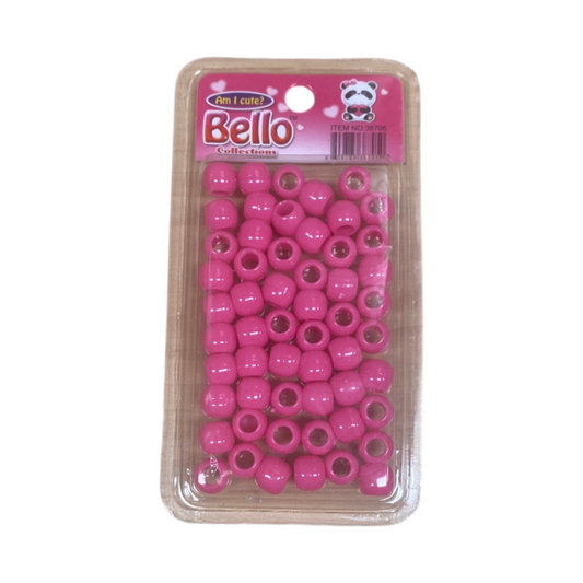 Pink hair beads