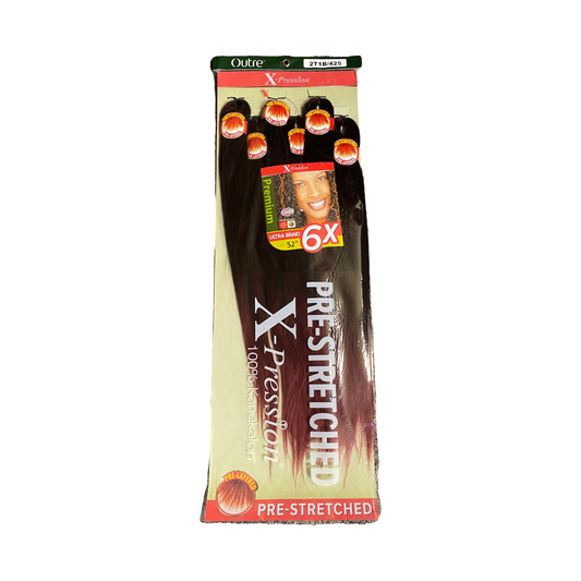 X-pression pre-stretched hair 6 pack 52”