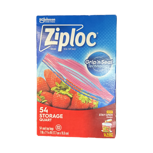 Ziploc bag 54 storage bags (Quart)