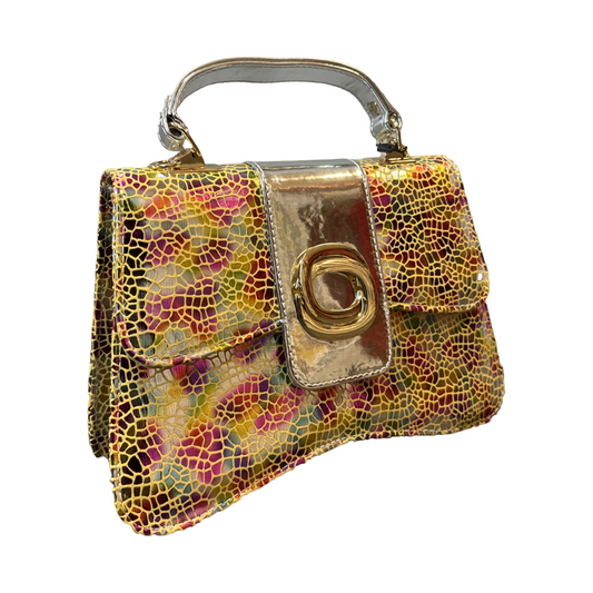 Rainbow brick handbag