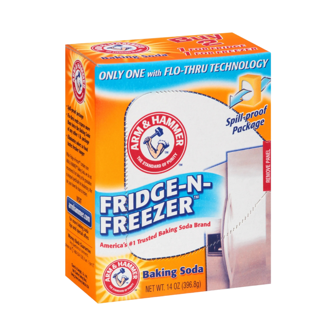 ARM & HAMMER Baking Soda Fridge-n-Freezer Odor Absorber, 14 oz Box