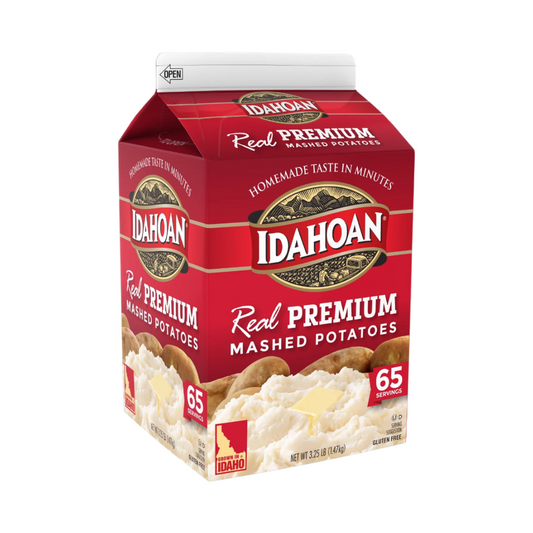 Idahoan® Real Premium Mashed Potatoes, 3.25 lb (65 Serving Carton)