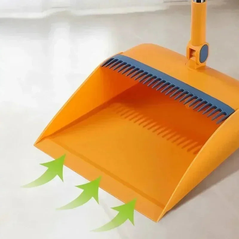 Folding broom & dustpan set