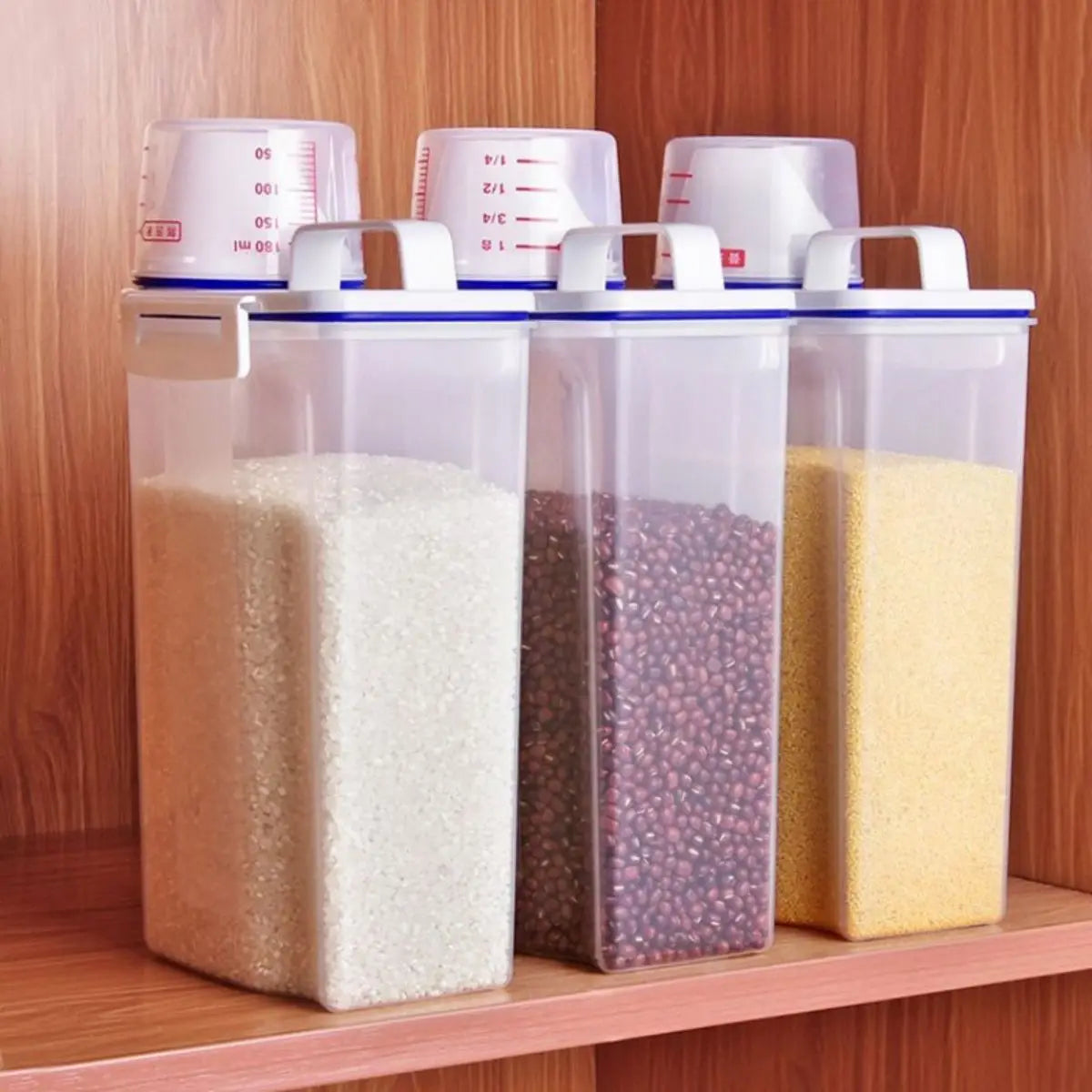 Food Storage Canister With Measuring Cup