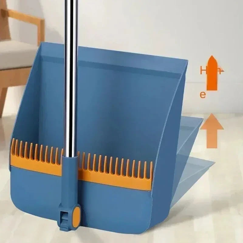 Folding broom & dustpan set