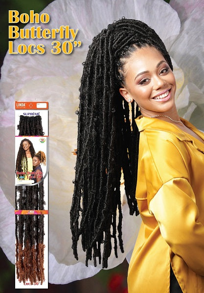 Black 30 inch boho locs