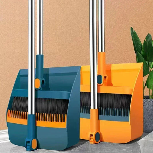 Folding broom & dustpan set