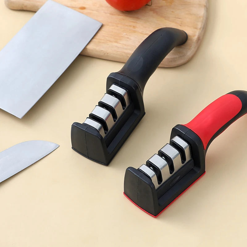 Multi-function 3 Stages Knife Sharpener With Non-slip Base