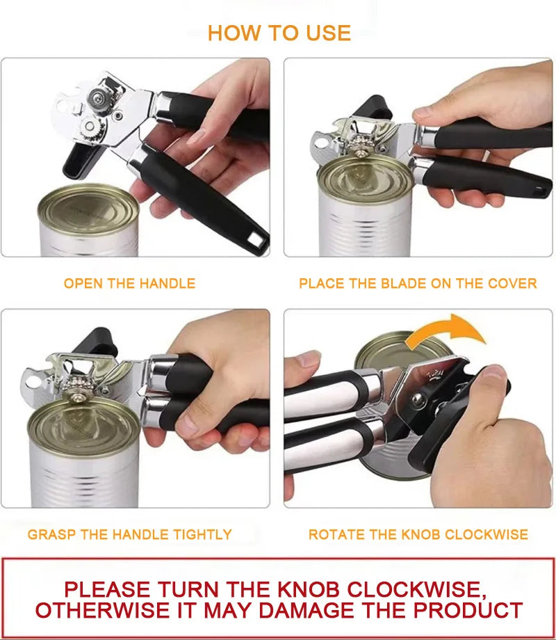 Stainless Steel metallic Can Opener