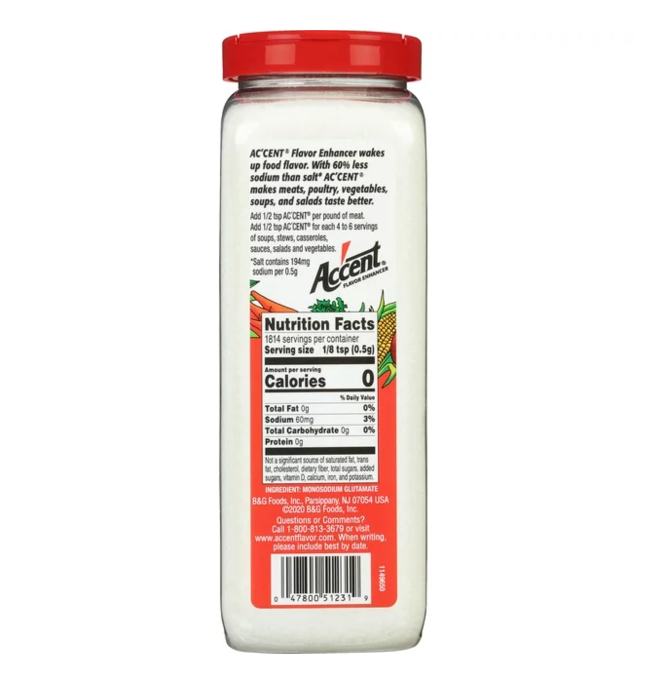 Ac'cent Flavor Enhancer, 32 oz