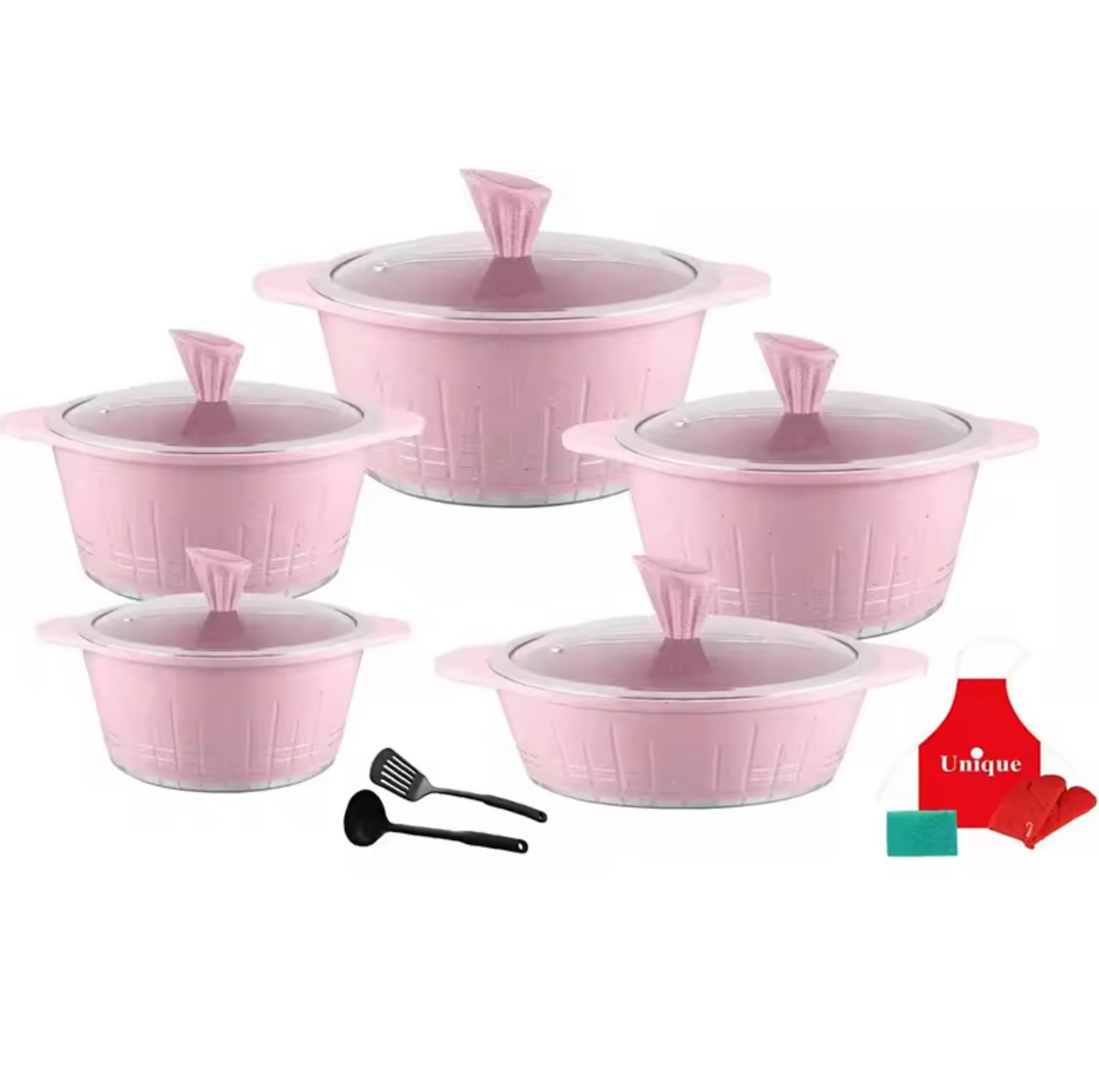 Marble Coated Cookware 5 pcs Set