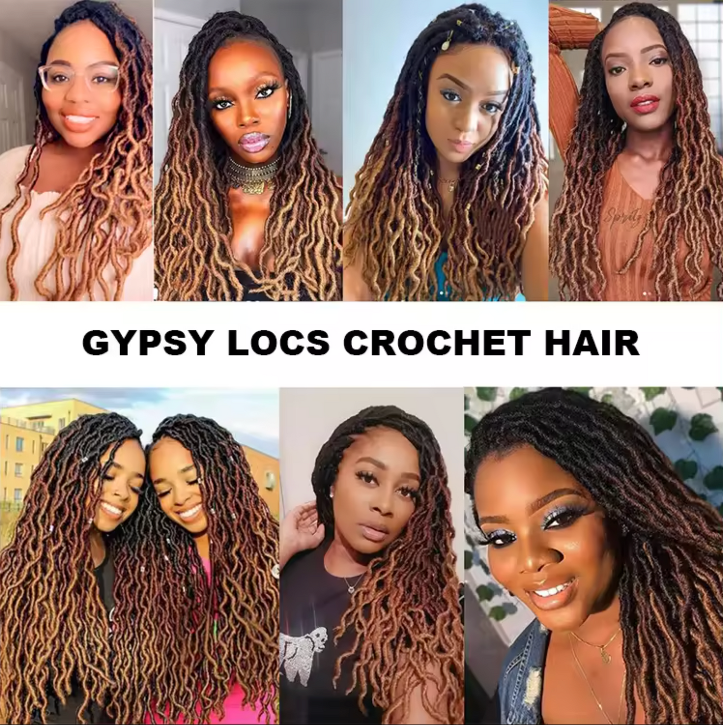 18 inch wavy Gypsy locs