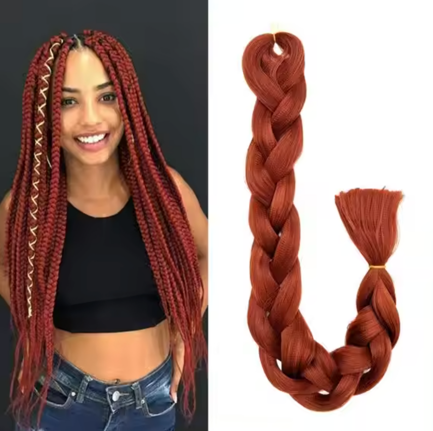 82 Inch Crochet Braiding Hair Extension (Singles)