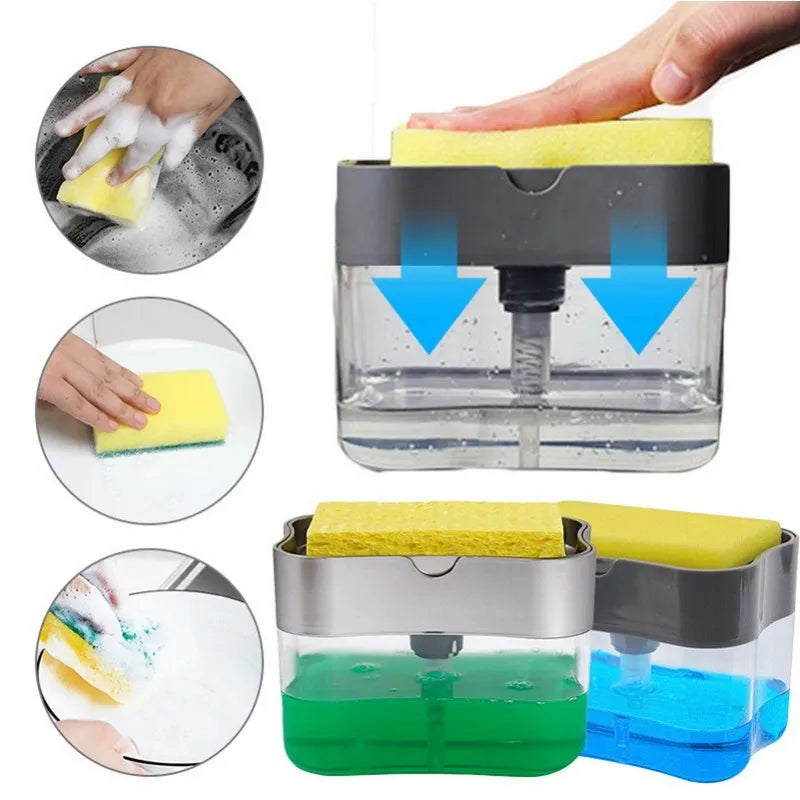 Sponge Caddy Soap Pump Dispenser