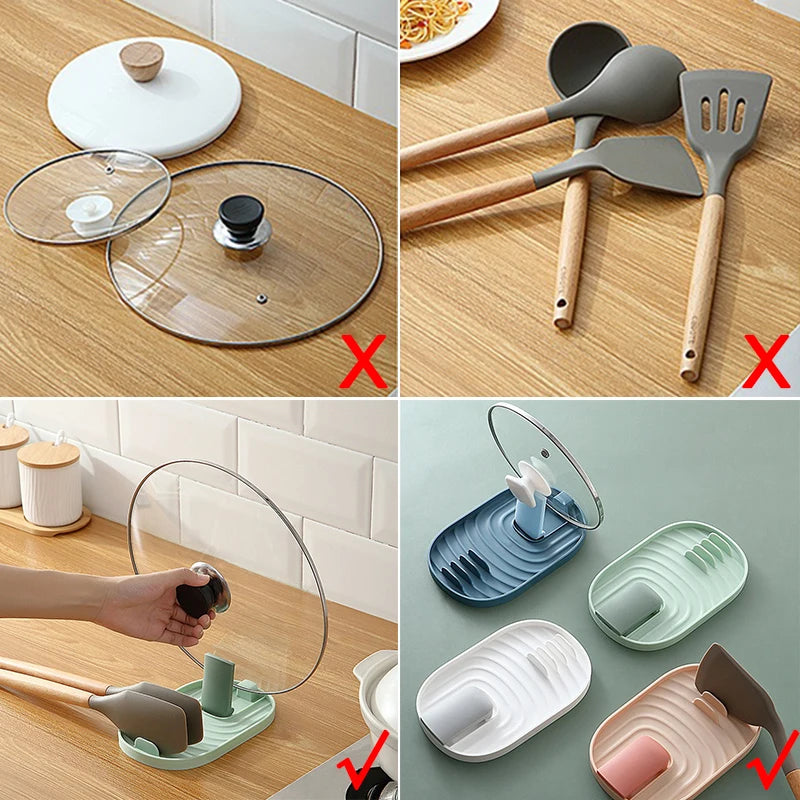 Pot Lid & spoon Holder