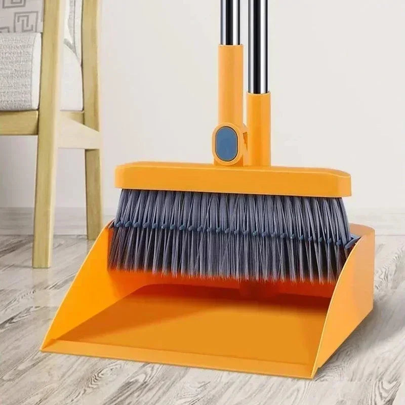 Folding broom & dustpan set