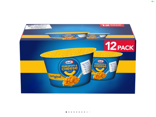 Kraft, macaroni, and cheese, easy microwavable dinner