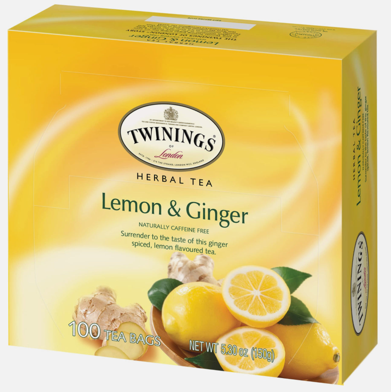 Lemon & ginger herbal tea 100 bags